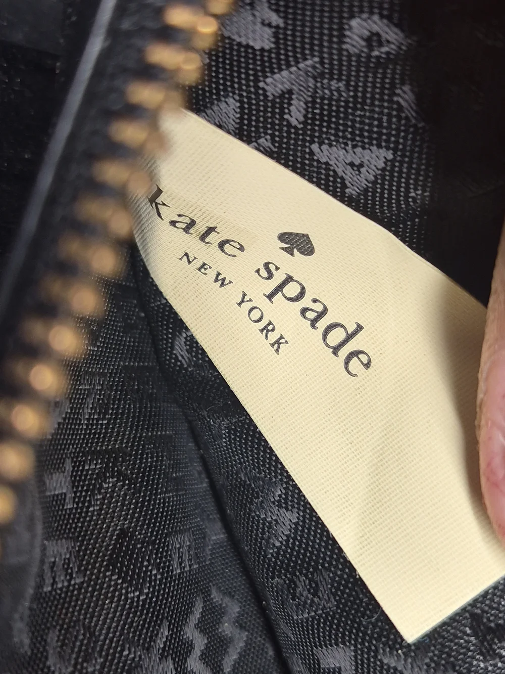 Kate Spade Pebble Leather Braylon Wallet Black Gold Tone